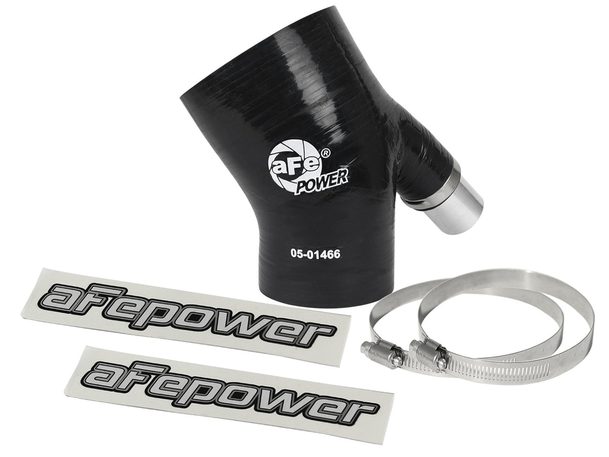 Magnum Force Cold Air Intake System Spare Parts Kit (3 Inch ID to 2-1/4 Inch ID x 35 Deg.) Elbow Reducing Coupler w/ Vent - Black aFe Power