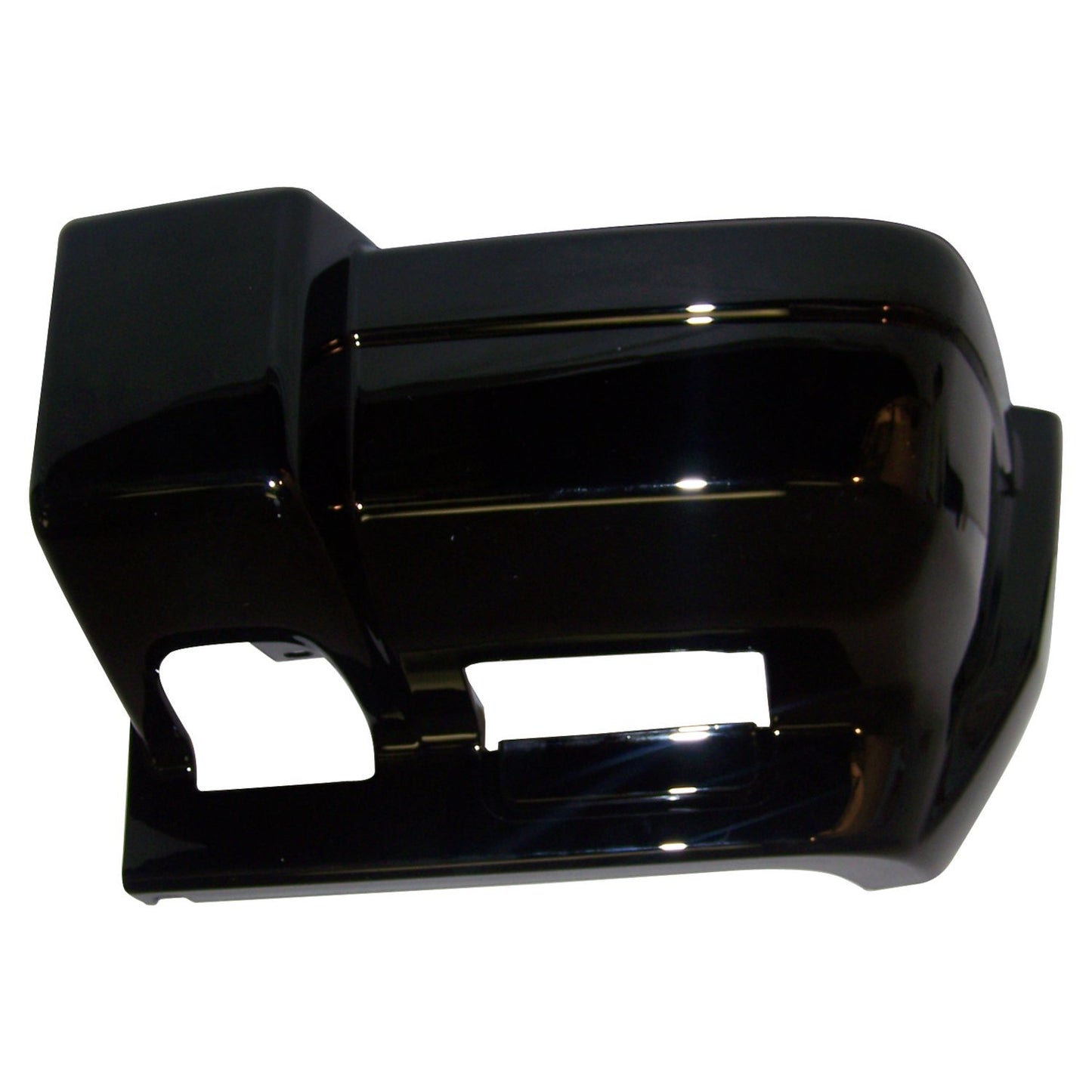 Front Left Bumper End Cap for 1997-2001 Jeep XJ Cherokee, Gloss Black Finish Crown Automotive