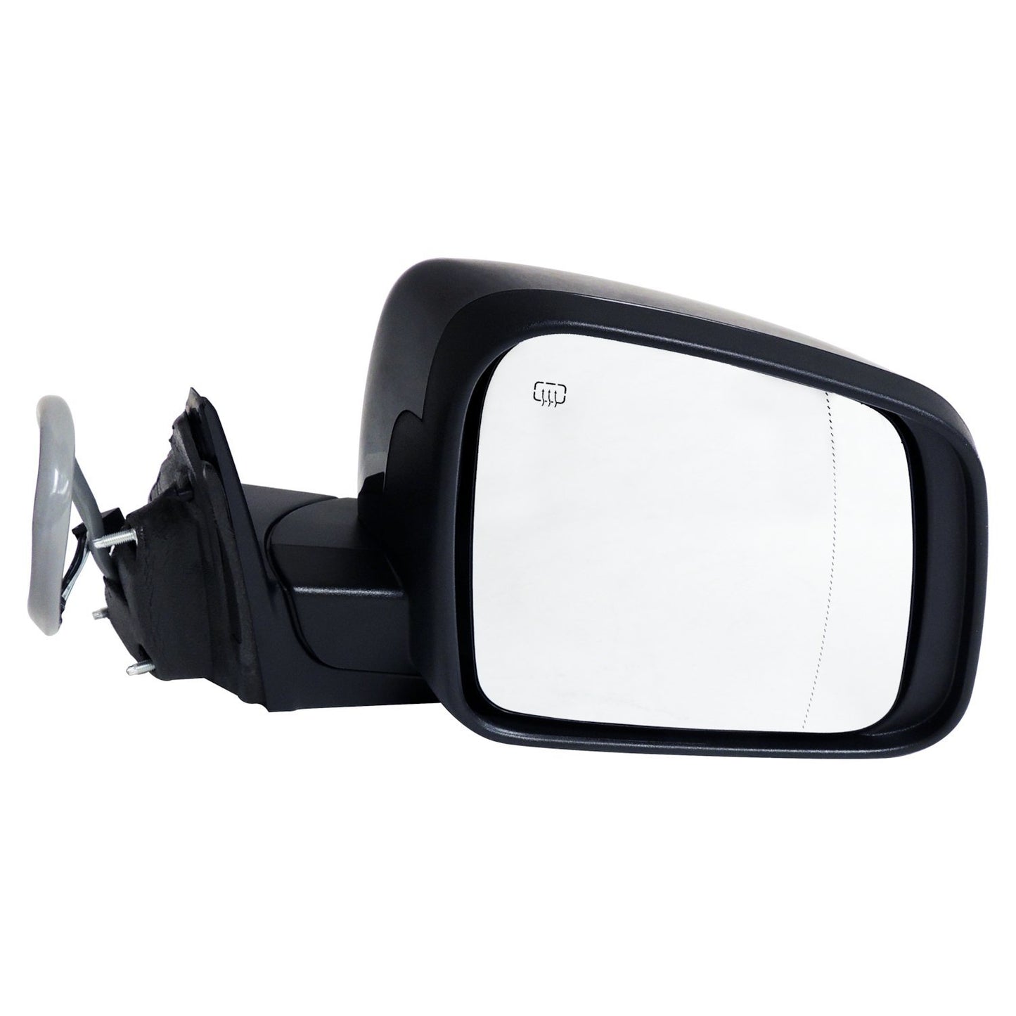 Right Power Heated, Power-Folding Mirror for 14-16 WK Grand Cherokee, Black Crown Automotive