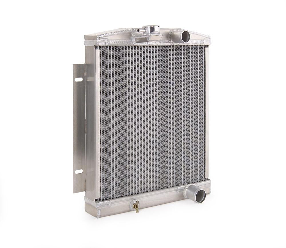 60-65 Downflow Radiator for Ford w/Std Trans Factory-Fit Natural Finish Radiator Be Cool
