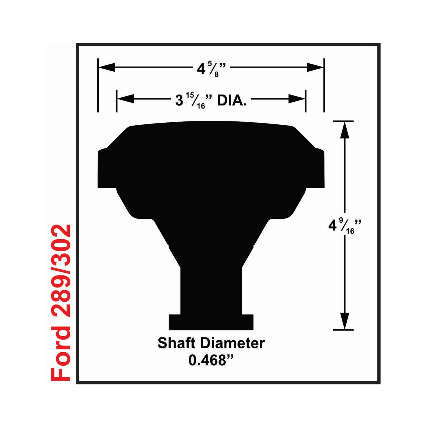Dis Direct System Kit Black Ford Small Block 289/302 MSD Ignition-2