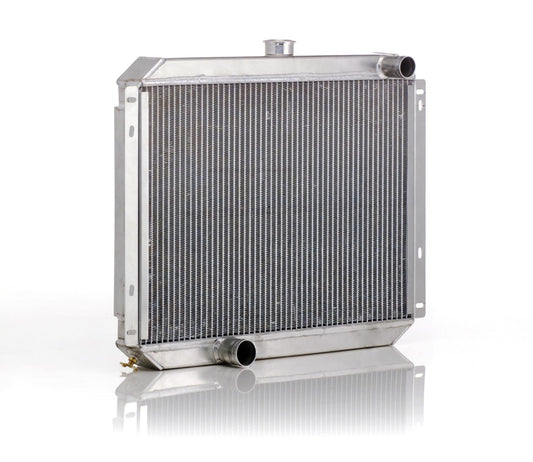 Downflow Radiator Direct-Fit Polished Finish for 53-56 Ford F100/F250, Mercury M100/M250/M350 Pickup Truck w/Std Trans Radiator Be Cool-1