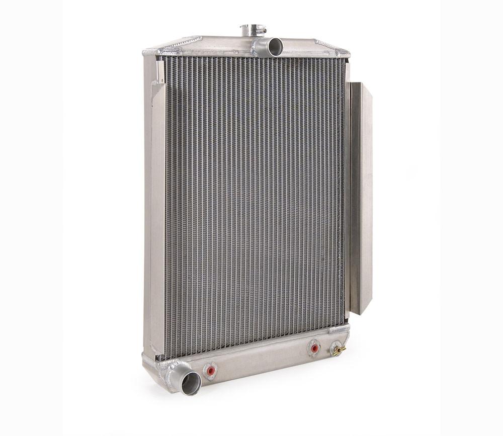 Downflow Radiator Factory-Fit Natural Finish for 53-56 Ford F100/F250 Mercury M100/M250/M350 Pickup w/Auto Trans Radiator Be Cool