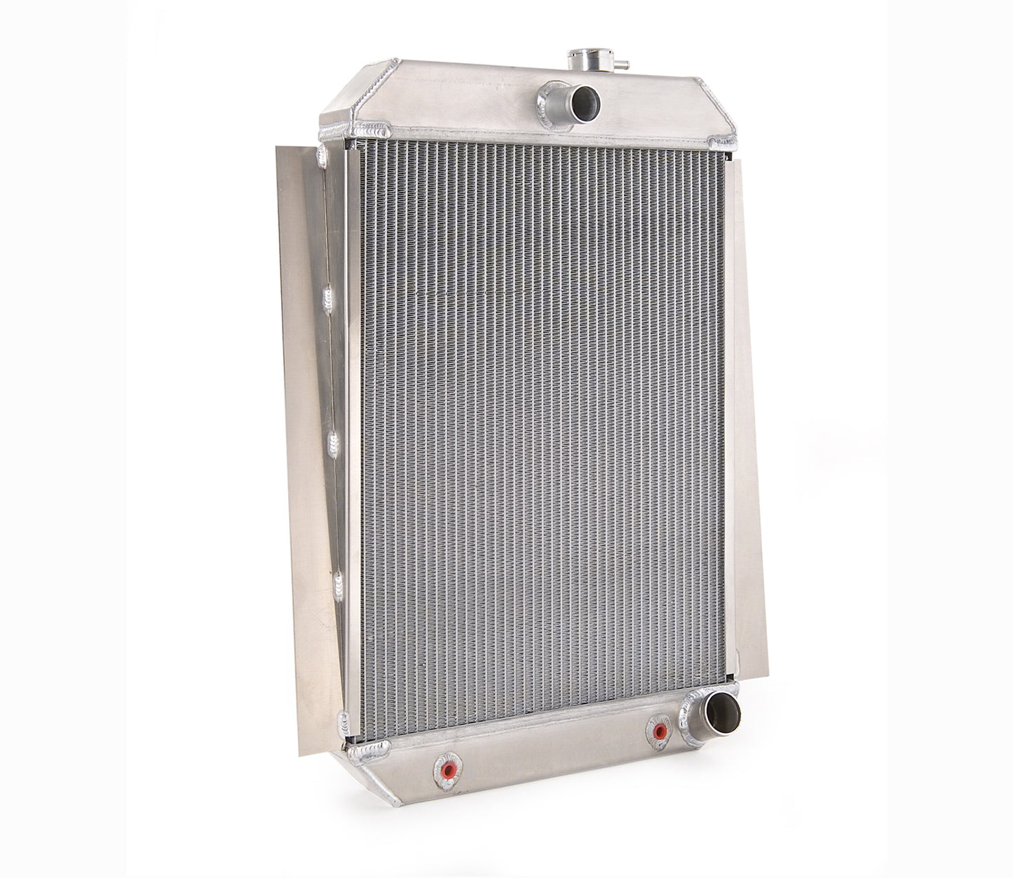 Downflow Radiator Direct-Fit Polished Finish for 47-54 Chevrolet 1/2, 3/4, 1 Ton Pickups w/Auto Trans Radiator Be Cool-1