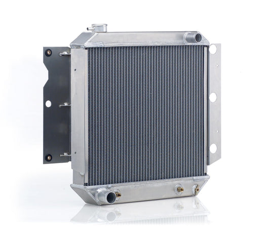 Downflow Radiator Direct-Fit Polished Finish for 87-95 Jeep YJ Wrangler 97-06 Jeep TJ Wrangler Radiator Be Cool-1