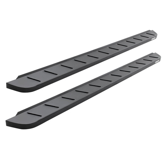 RB10 Running Boards With Mounting Brackets & 2 Pairs of Drop Steps Kit Textured Black 2022-2026 Toyota Tundra Go Rhino-1
