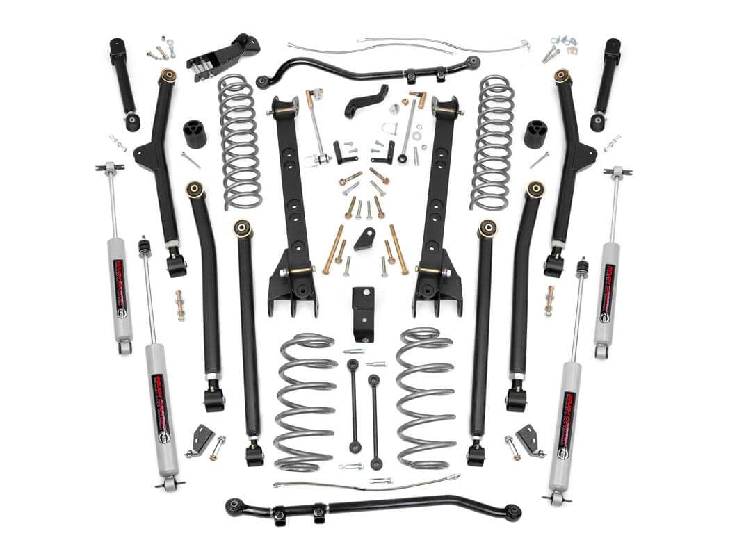 4 Inch Lift Kit Long Arm Jeep Wrangler Unlimited 4WD (2004-2006) Rough Country