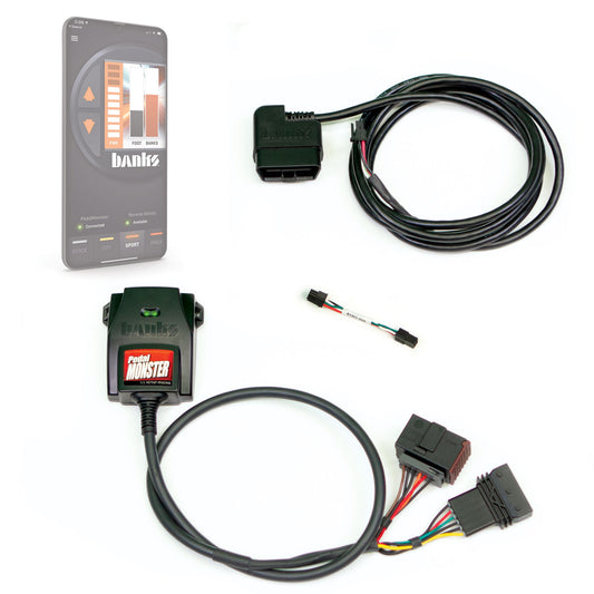 PedalMonster, Throttle Sensitivity Booster, Standalone for many Chevy/GMC, Chrysler, Dodge, Jeep, Nissan Banks Power-1