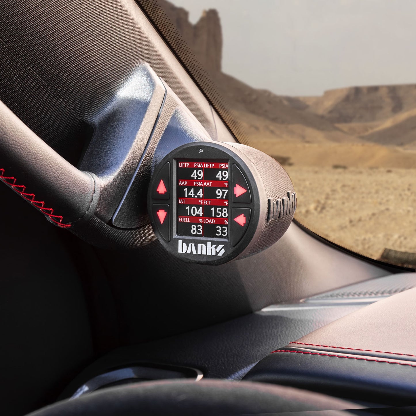 iDash Data Pro for use with OBDII CAN bus vehicles Stand-Alone Banks Power-4