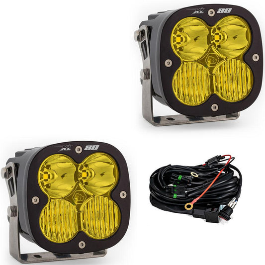 LED Light Pods Amber Lens Pair XL80 Series Baja Designs-1