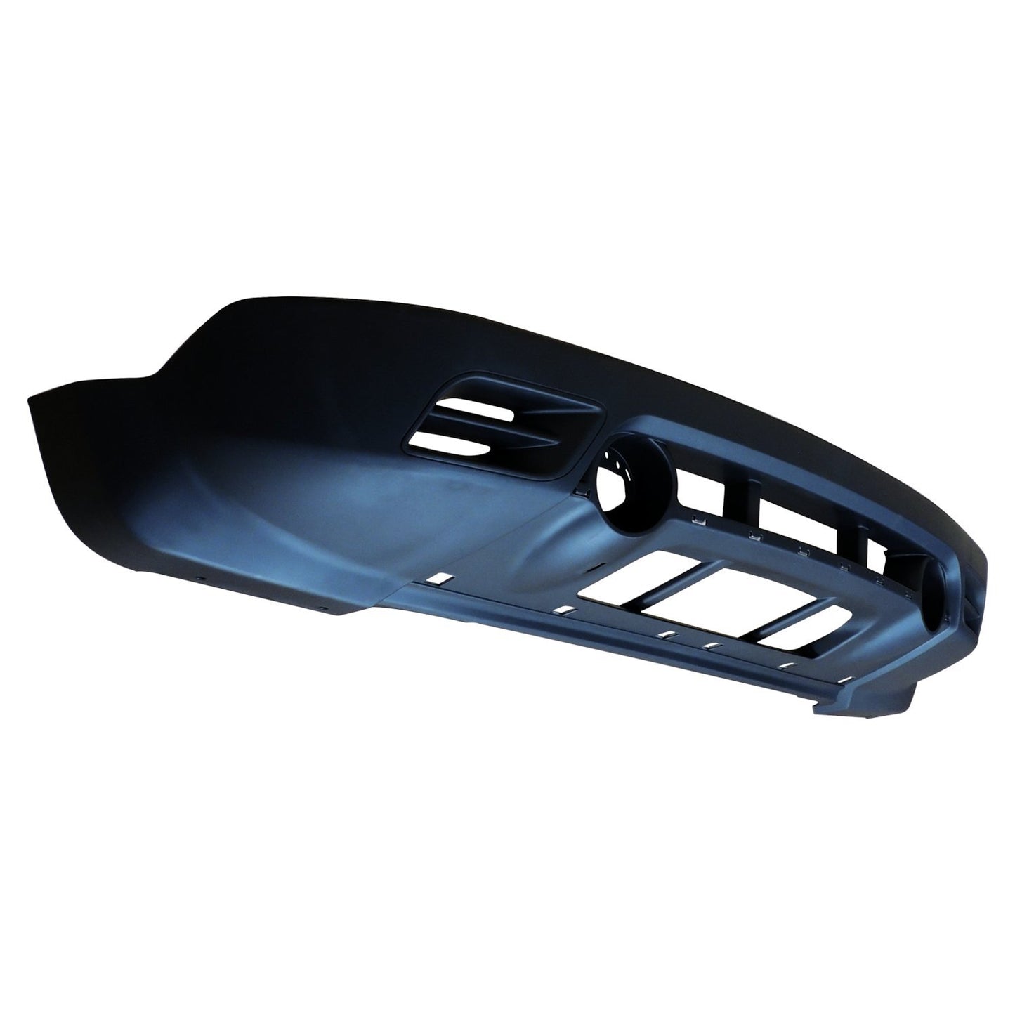 Front Lower Fascia (Black) for 11-17 Jeep Patriot w/ Fog Lamps w/o Tow Hooks w/ Chrome Trim Under Fog Lights Crown Automotive