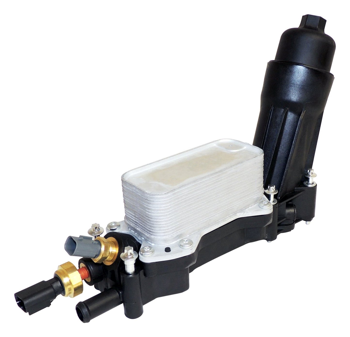 Engine Oil Filter & Cooler Assembly for 14-16 Jeep JK, WK, & KL w/ V6 Engine Crown Automotive