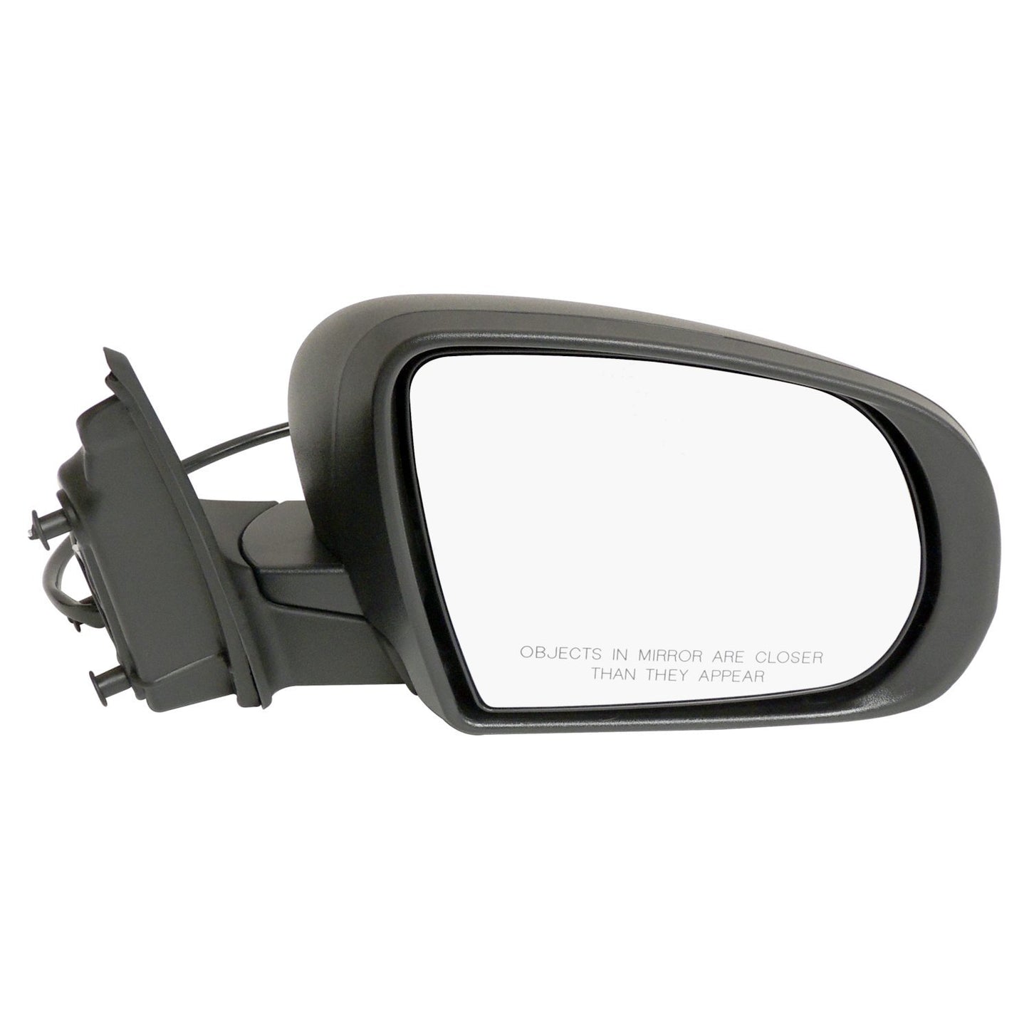 Right Power, Manual Folding Mirror for 2014-2022 KL Cherokee, Black Textured Crown Automotive