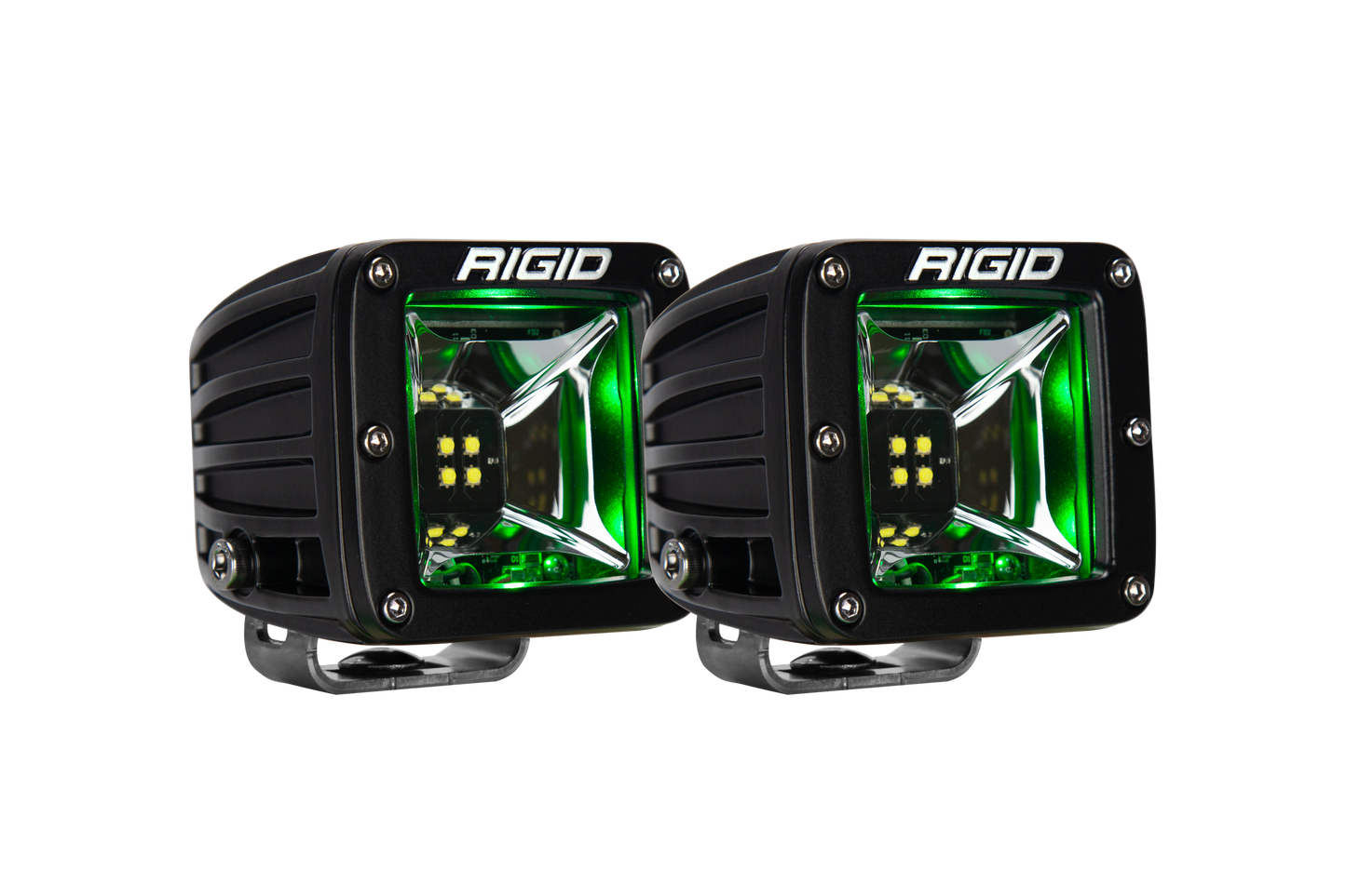 Scene Green Backlight Surface Mount Pair Radiance Rigid Industries