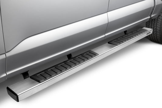 6 Inch OE Xtreme II SideSteps With Mounting Bracket Kit Polished Stainless Steel 2015-2026 Ford F-150/ F-250/F-350 Crew Cab Go Rhino-1