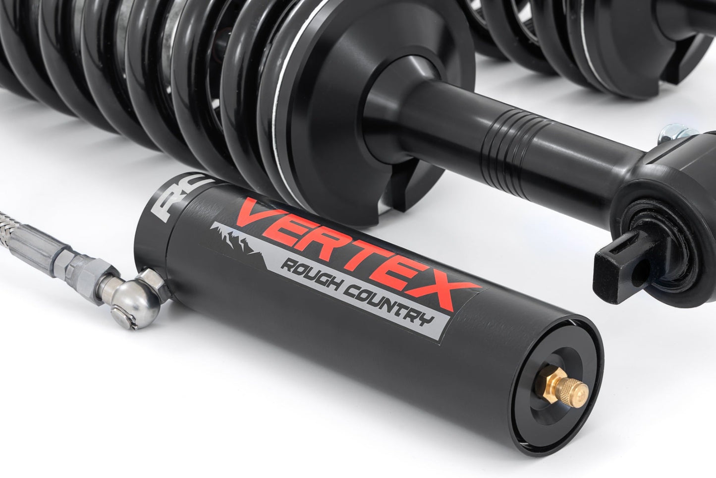 Vertex 2.5 Remote Reservoir Leveling Coilovers 2 Inch Silverado/Sierra 1500 (07-18 & Classic) Rough Country-2