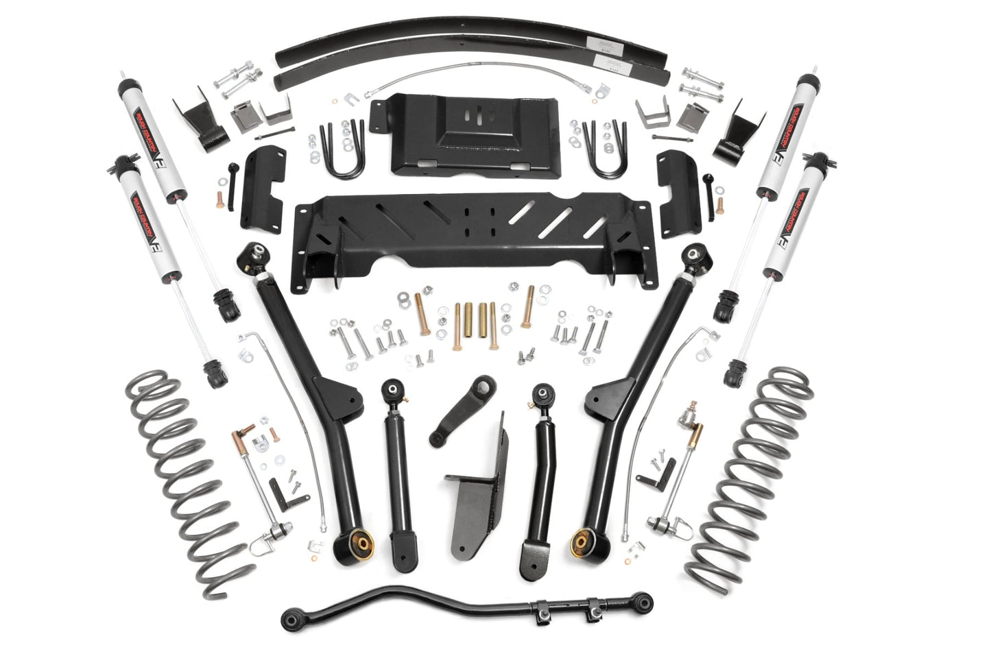 4.5 Inch Lift Kit Long Arm RR AAL NP231 V2 Jeep Cherokee XJ (84-01) Rough Country