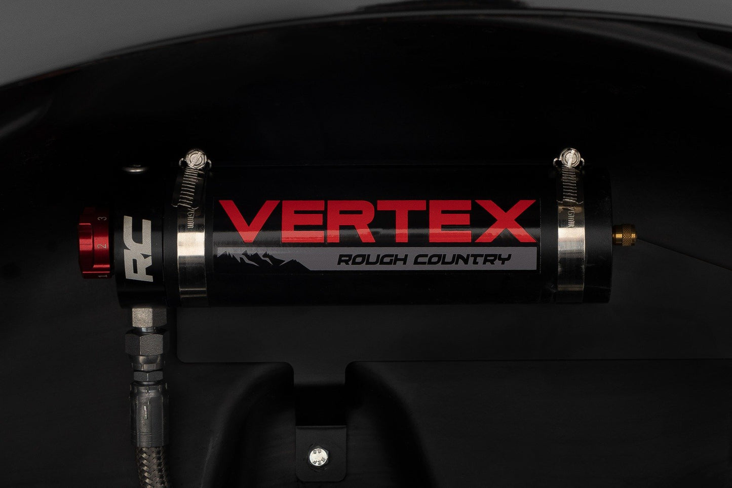 Vertex 2.5 Adjustable Coilovers Rear 7 Inch Ford Bronco 2021-Up Rough Country-3