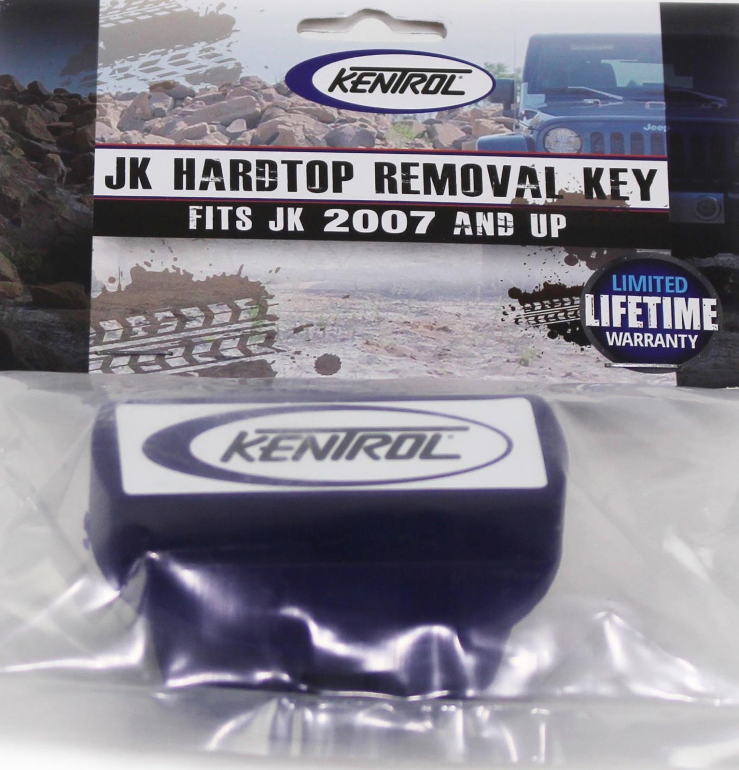 Jeep JK Hardtop Key 07-18 Wrangler JK Blue Kentrol-2