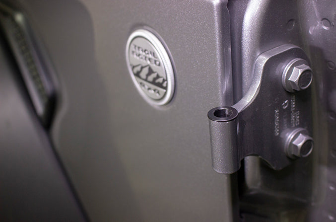 Jeep JL Door Hinge Liners 4 Door JL 2018-Up Textured Black Kentrol-2