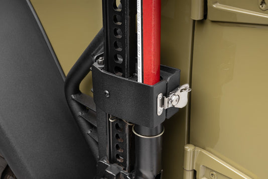 Exterior Jack Mount Textured Black For 2007-2018 Jeep Wrangler JK 2 Door Go Rhino-1