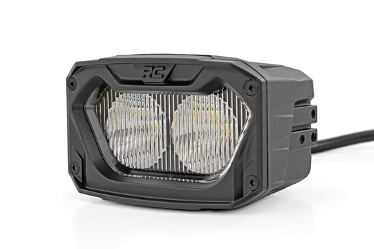 5 Inch Light Pods White/Amber DRL Flood Pair Rough Country-1