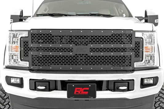 Ford Mesh Grille 17-19 Super Duty Rough Country-1