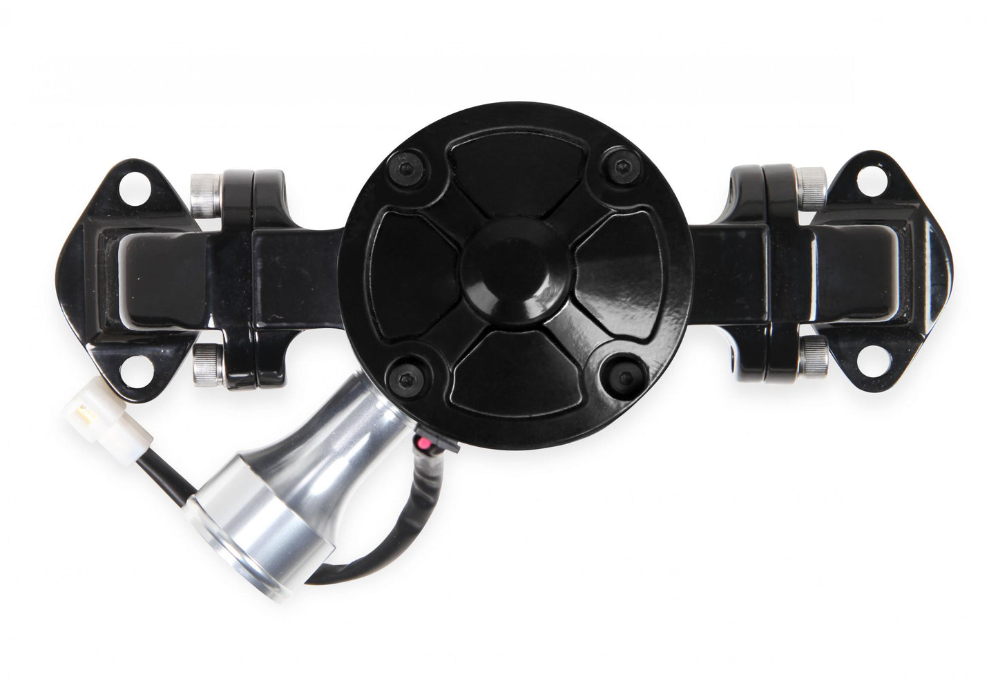 Electric Water Pump 35 GPM Black Fits 1965-2000 396-572 Big Block Chevrolet & 1997-2015 LS Based Engines with Adapter Mr Gasket-1