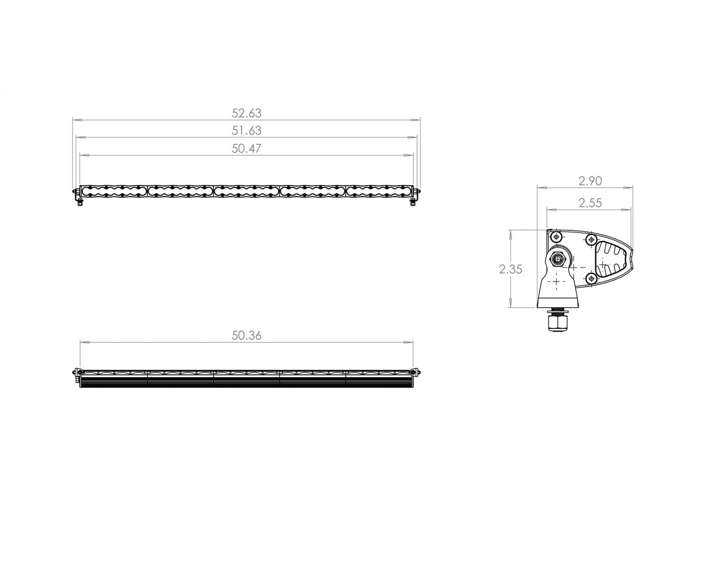 50 Inch LED Light Bar Amber S8 Series Baja Designs-3