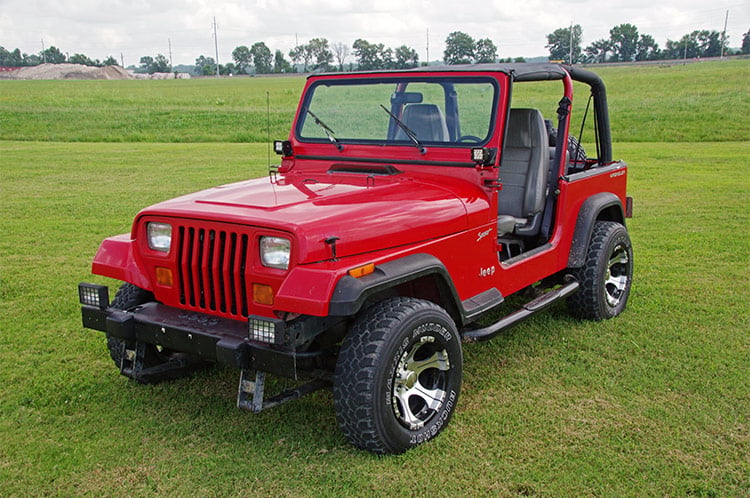 LED Light Mount Lower Windshield Pod Pair Jeep Wrangler YJ 4WD (87-95) Rough Country-3