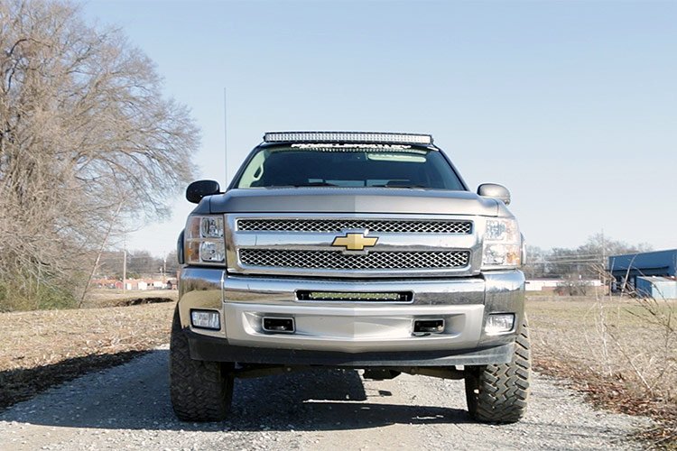 Rough Country Chevrolet 20 Inch Single Row LED Bumper Mount 07-13 Silverado 1500 Rough Country