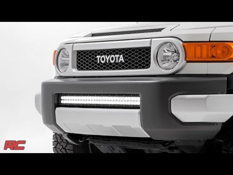 Rough Country Toyota 30 Inch LED Bumper Kit Chrome Series w/ Cool White DRL (07-14 FJ Cruiser) Rough Country