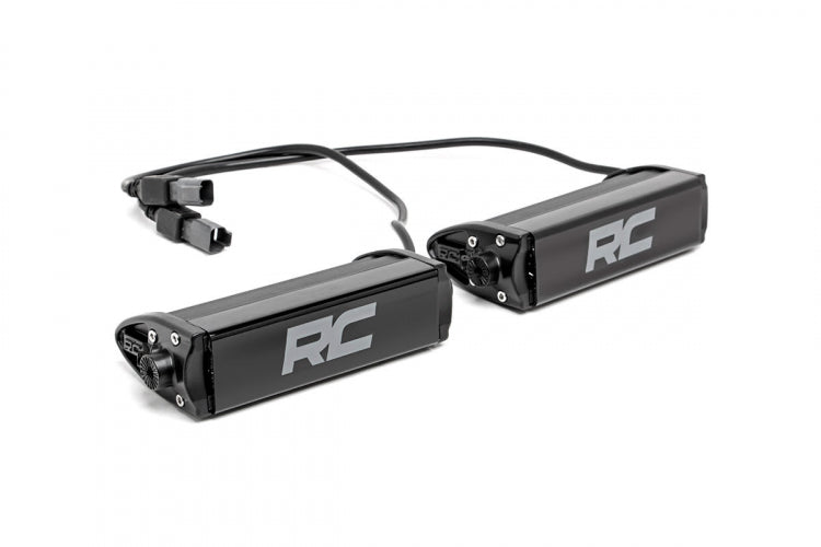 Rough Country 6 Inch CREE LED Light Bars Pair Chrome Series Rough Country