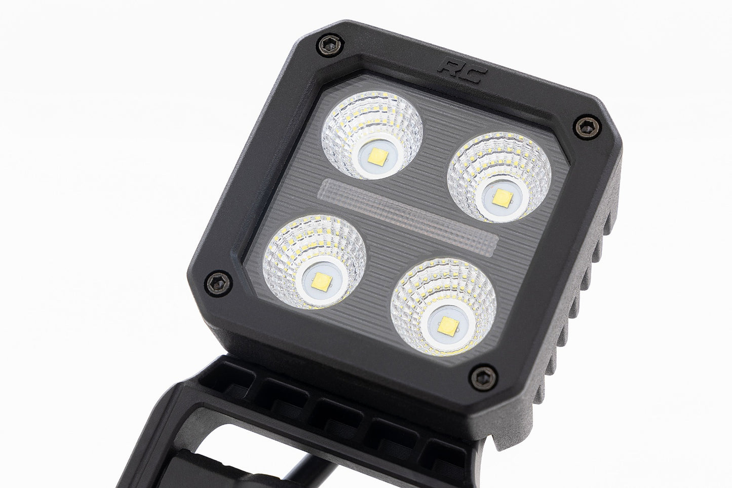 Black Series LED Light Pair 2 Inch Flood Swivel Mount Rough Country-5