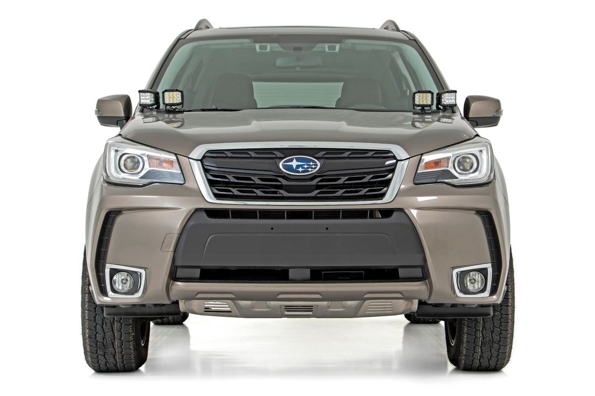 Subaru 2-inch LED Lower Windshield Ditch Kit 14-18 Forester Spot Beam Rough Country-4