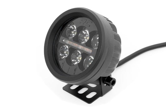 Black Series Round LED Light Pair 3.5 Inch Amber DRL Rough Country-1