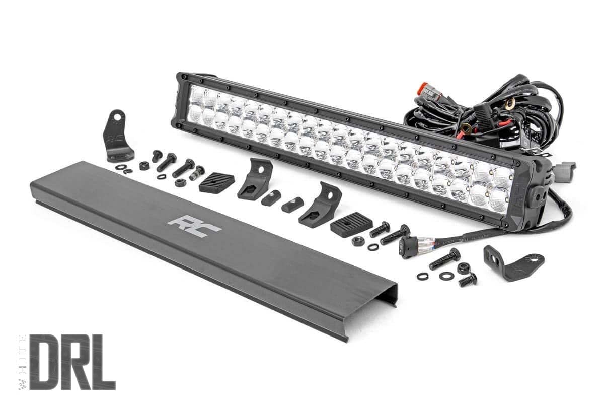 20 Inch Chrome Series LED Light Bar | Dual Row | Cool White DRL Rough Country