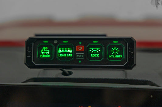 4 Gang Switch Panel RGB Backlit Buttons Multifunction Modes Rough Country-1
