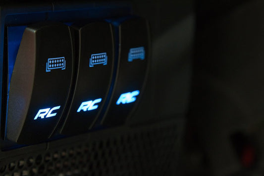 Rocker Switch Housing Kit Black Plastic Rough Country-1