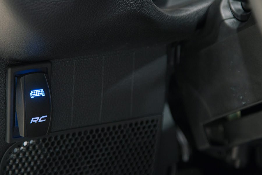 Single Rocker Switch Housing Black Plastic Rough Country-2