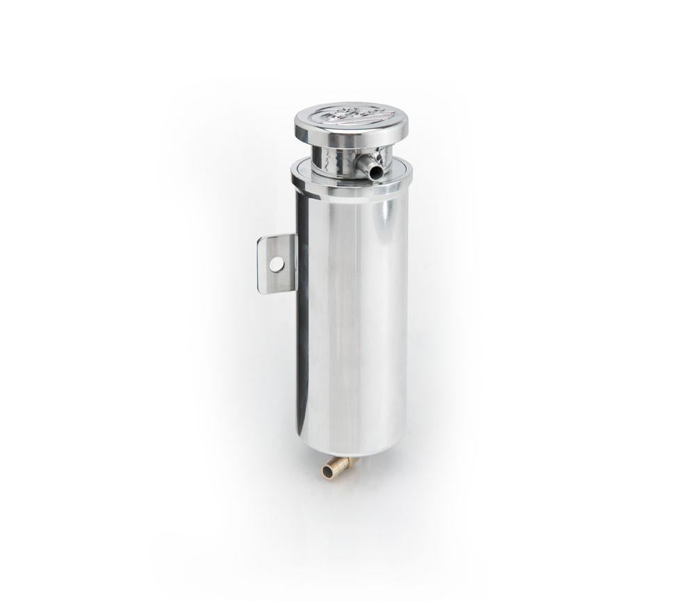 Diamond Cut Aluminum Vented Recovery Tank 7 x 3 Inch w/Filler Neck Cap & Mounting Bracket Radiator Be Cool