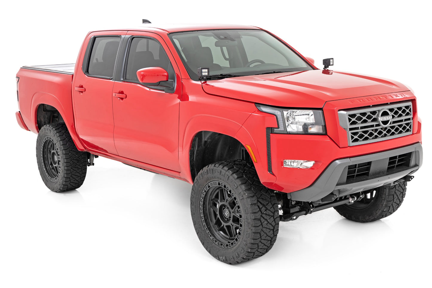 LED Light Kit Ditch Mount 3 Inch OSRAM Wide Nissan Frontier (22-26) Rough Country-5