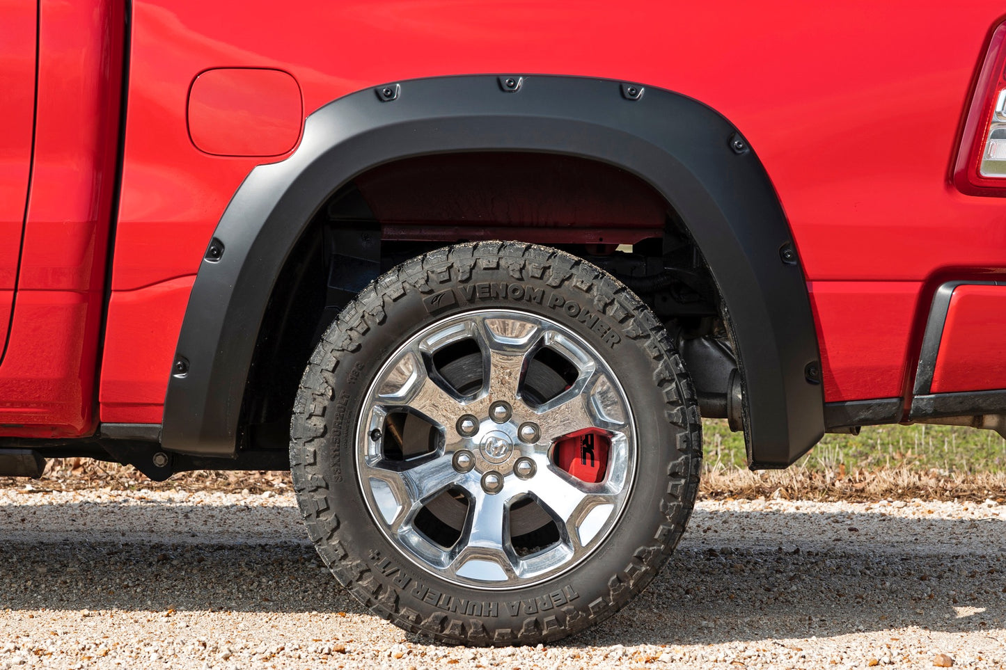 Caliper Covers Front and Rear Red Ram 1500 2WD/4WD (2019-2026) Rough Country-5