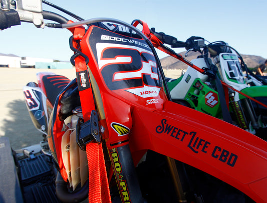 Motorcycle Tie-Down Kit Red SpeedStrap-1