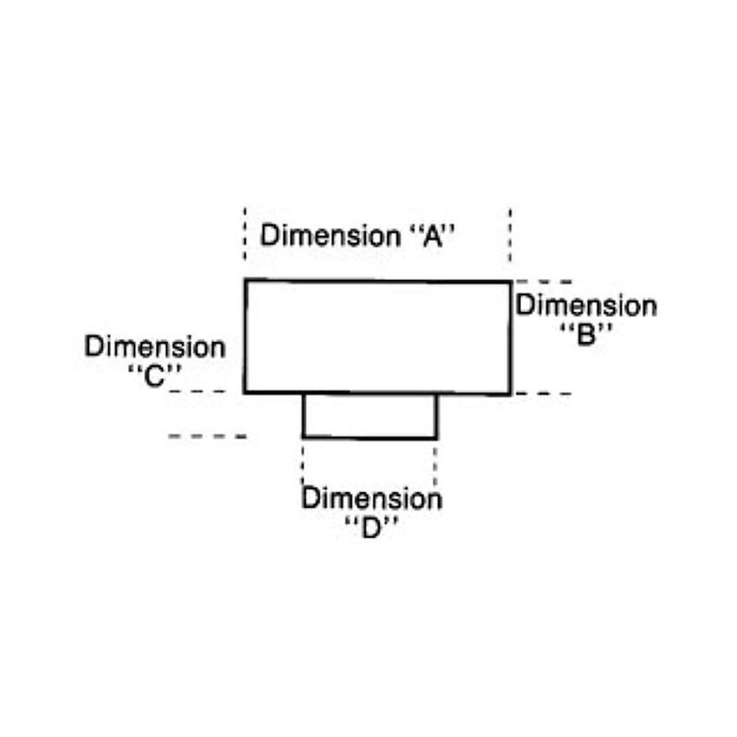 Stainless Steel Marine Flame Arrestor 600-800 CFM 5-3/4(A) X 3(B) X 3/4(C) X 5(D), 2-5/8 Vents, No Flame Tube, 600-800 Recommended CFM Holley-1