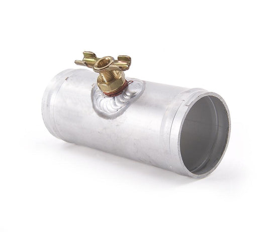 Universal Petcock Tube Natural Finish Aluminum Radiator Be Cool-1