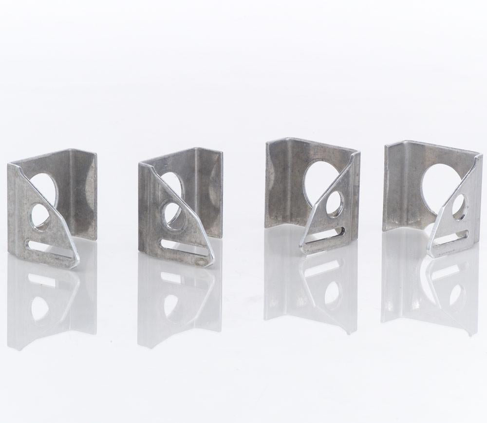 Natural Finish Alum Fan Mntg Brkts for Pin Mount Radiators Set of 4 Radiator Be Cool