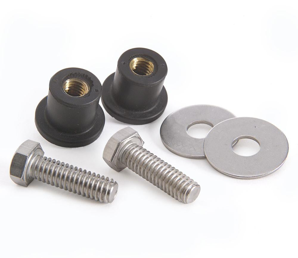 Rubber 5/8 Inch Bushing w/Brass Threaded Insert for Foot Mount Radiators 2 Required Radiator Be Cool