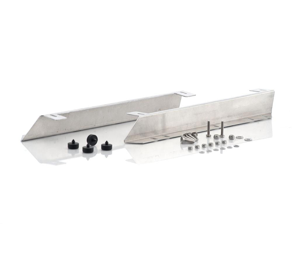 Natural Finish Fan Brackets Downflow w/Single 16 Fan For 53-56 Ford Truck Radiator Be Cool