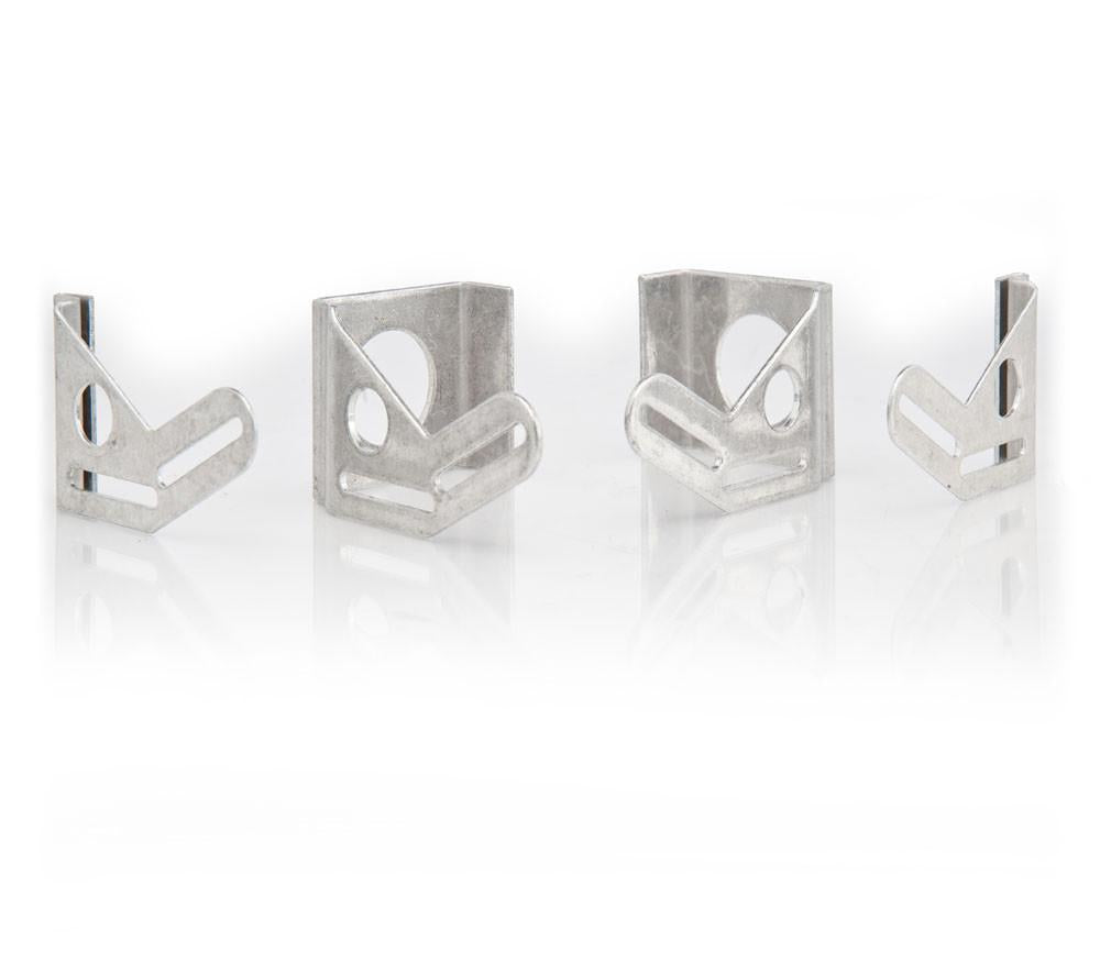 Natural Finish Alum Brkts for 13 Inch and 16 Inch Fan w/Smooth Top Plate/U-Shaped Bottom Plate C-flow (4) Radiator Be Cool